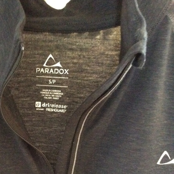 Men’s Paradox Base Layer Top | Sz Small | Grey | Merino Wool Blend | Drirelease - Picture 4 of 7